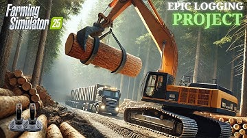 Giant Sequoia Logging in FS25 – Massive Trees & New Construction Projects!