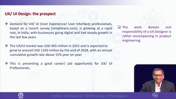 Lec 37: User interface and Experience (UI/UX) Design in Product Engineering #CH27SP #swayamprabha