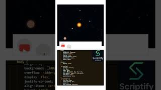 Realistic Solar System Animation in JavaScript 🌍 HTML Canvas Project #shorts #htmlcssjavascript