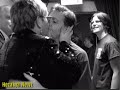 Elton john kisses paul mccartney on the mouthbackstage at nyc concert