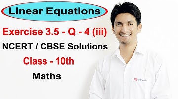 Exercise 3.5 Question 4 (iii) - Linear Equations NCERT/CBSE Solutions for Class 10th Maths
