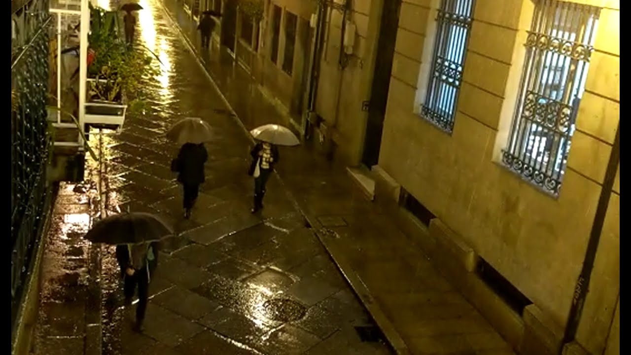 Intensas lluvias en Ourense a primera hora de la mañana YouTube