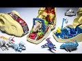 NEW Jurassic World MINIS Playsets! Mosasaurus, Indominus Rex, T-Rex, Ankylosaurus, Velociraptor Blue