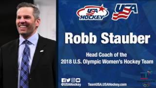 Robb Stauber Named Head Coach of 2018 U.S. Olympic Women's Hockey Team