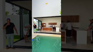 😱🥰🩵HERMOSA CASA CON ARBOL EN MEDIO DE LA PISCINA 😱🥰🩵#casa #yucatán #youtubeshorts #piscinas #shorts
