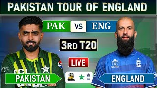 PAKISTAN vs ENGLAND 3rd T20 MATCH LIVE COMMENTARY | PAK vs ENG LIVE MATCH