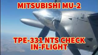 Mitsubishi MU-2 In-Flight NTS Check