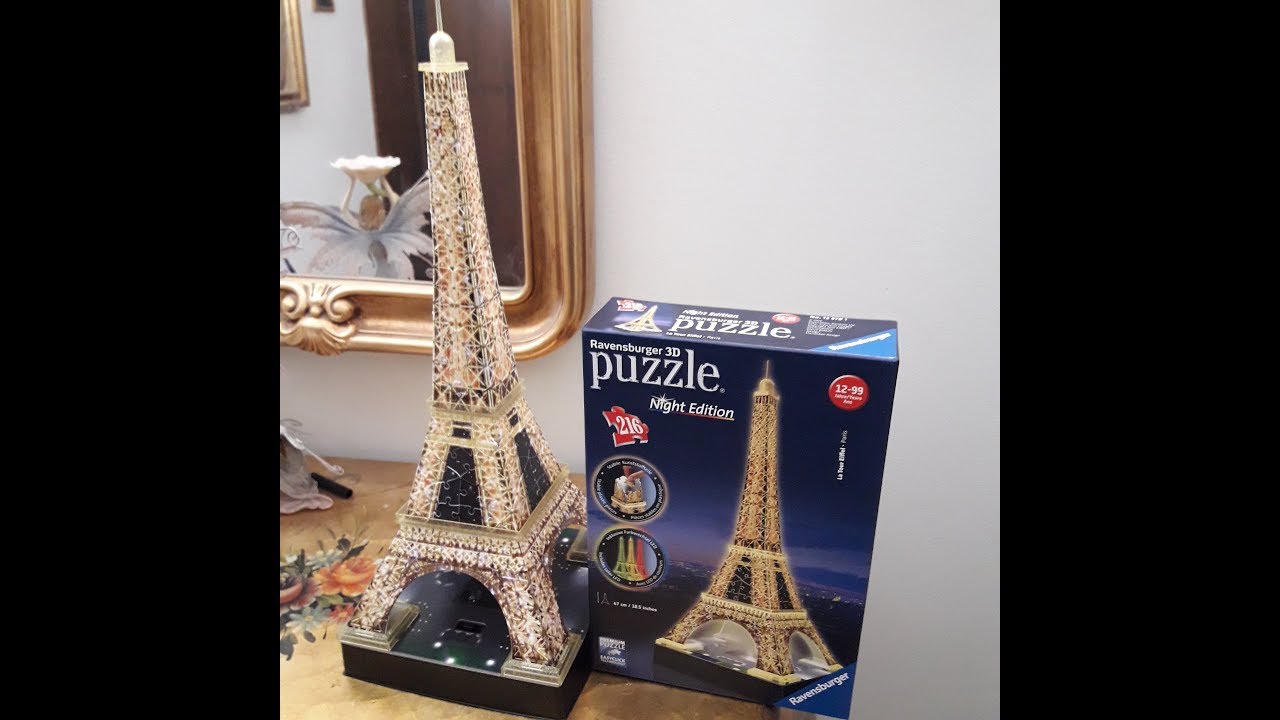 La Torre Eiffel Tower Night Edition LED Video Tutorial Puzzle 3D DIY  Ravensburger Modellismo Statico - YouTube