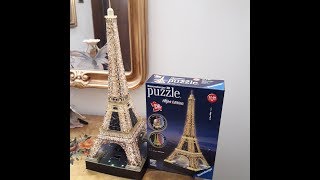 La Torre Eiffel Tower Night Edition Led Video Tutorial Puzzle 3D Diy Ravensburger Modellismo Statico