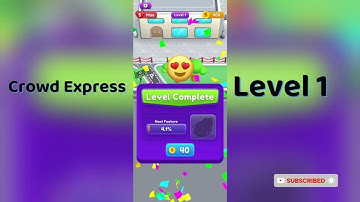 Crowd Express Level 1 Walkthrough 🚦 | Step-by-Step Solution | Go Answer