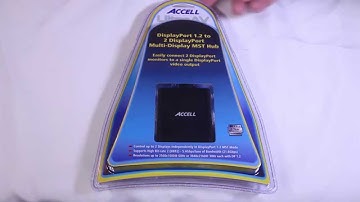 Accell Mini DisplayPort 1.2 to 2 DisplayPort Multi-Display MST Hub Unboxing  AccellCables