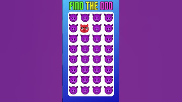 Find the ODD One Out | HOW GOOD ARE YOUR EYES | Emoji Quiz #findtheoddemoji #canyoufindtheoddoneout