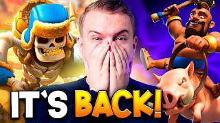 THIS GIANT SKELETON HOG DECKS IS BACK! - Clash Royale