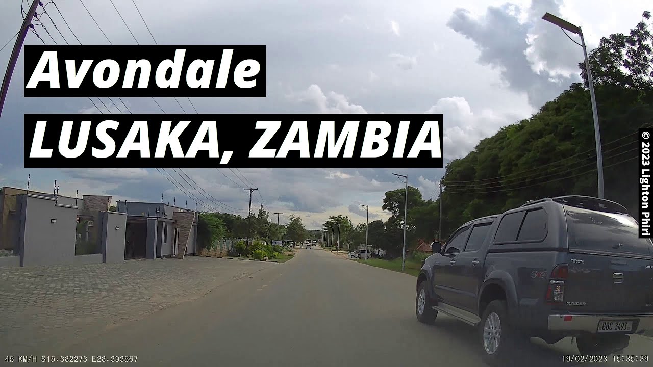 Lusaka Zambia (Avondale) Gardenia Road → Simon Mwansa Kapwepwe Road →