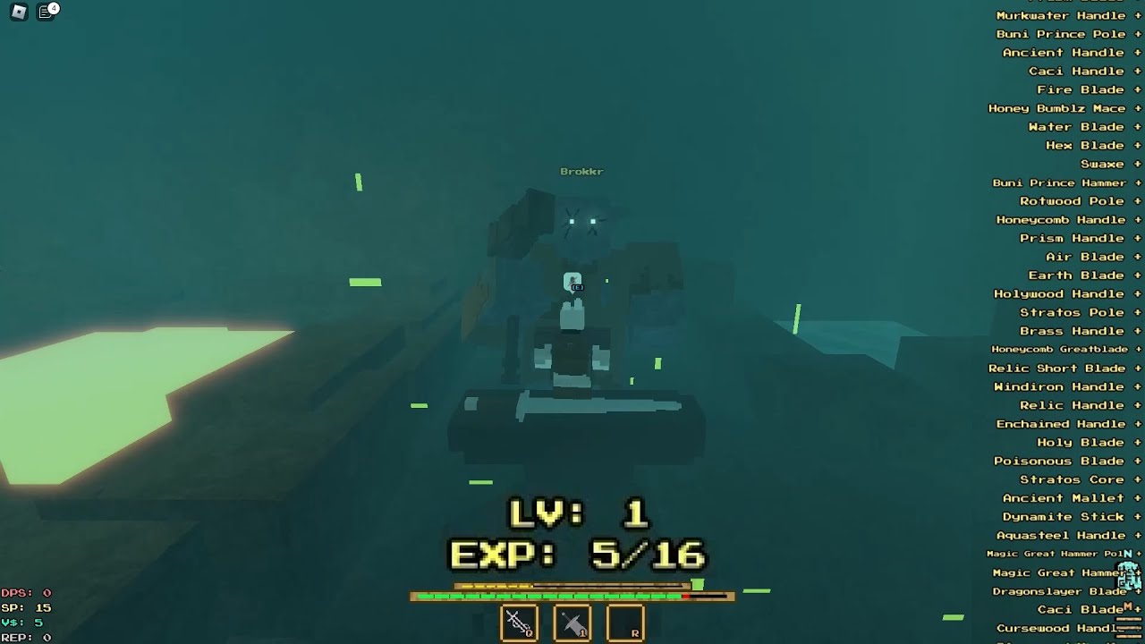 Voxlblade Transferring Weapons at Level 1