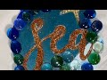 251 how to make a seahorse with glass gems and glitter bledshotgluegun