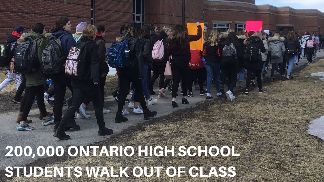 Barrhaven schools join 200,000 Ontario students in province-wide walkout to protest education cuts