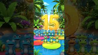 Learn Number 15 for Kids 🌈 Fun Counting Song with Frogs