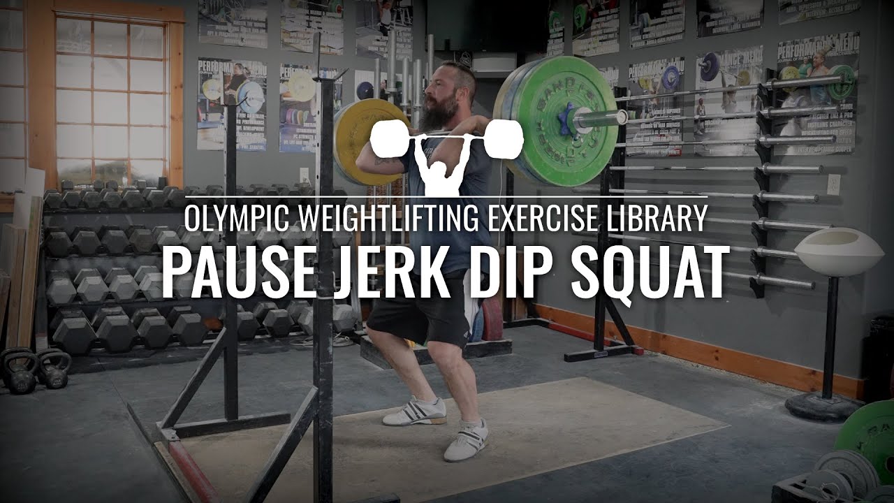 Pause Jerk Dip Squat | Olympic Weightlifting Exercise Library - YouTube