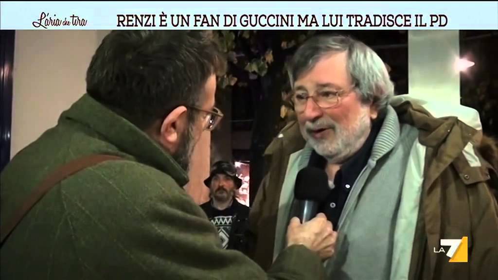 Renzi è un fan di Guccini ma lui tradisce il Pd
