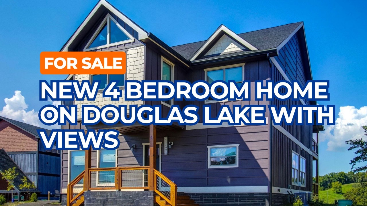New Construction 4 Bedroom Home for Sale on Douglas Lake with Lake Views