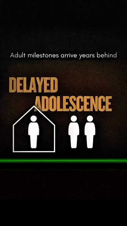Delayed Adolescence. #psychology #relatable #mentalhealth #psychologyfacts #psychologytopics