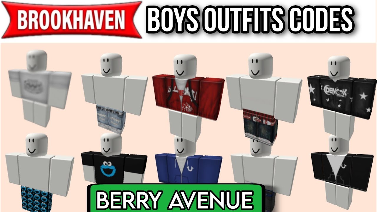 New 3] Boy's Emo Outfits ID Codes + Links For Brookhaven RP, Berry