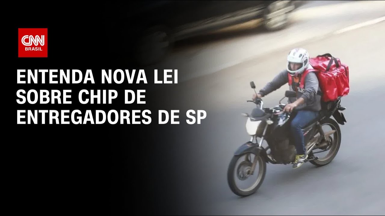 Entregadores de SP deverão carregar chip de segurança; entenda nova lei | AGORA CNN
