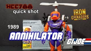 Hcc788 Quick Shot 1989 Annihilator - Destros Iron Grenadiers - Vintage G.i. Joe Toy