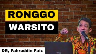 FULL PHILOSOPHY STUDY WITH DR. FAHRUDDIN FAIZ: RONGGOWARSITO