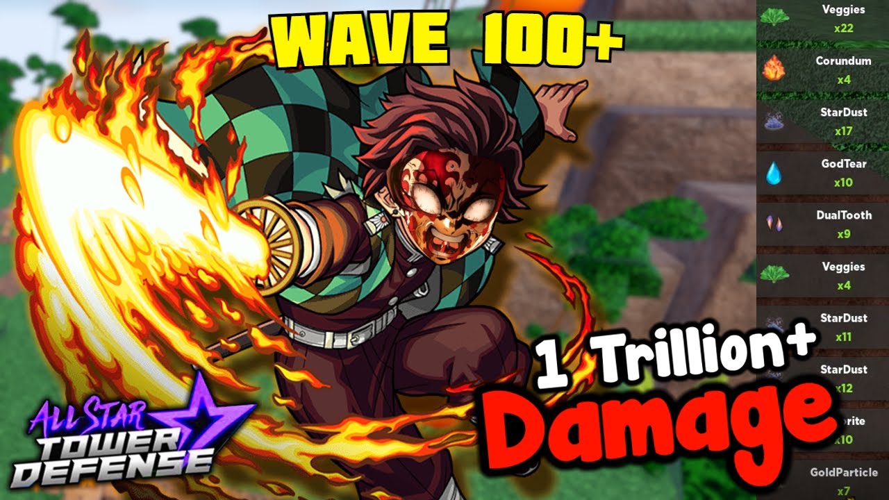 New 7 Star Hybrid Tanjiro in Material ORBS Farming (Wave 100+)