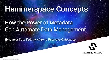 Automating Data Management With Metadata