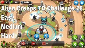 Alien Creeps TD Challenge 28 Without Any Extra Hero