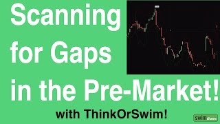 Scanning for Gaps in the Pre-Market with ThinkOrSwim