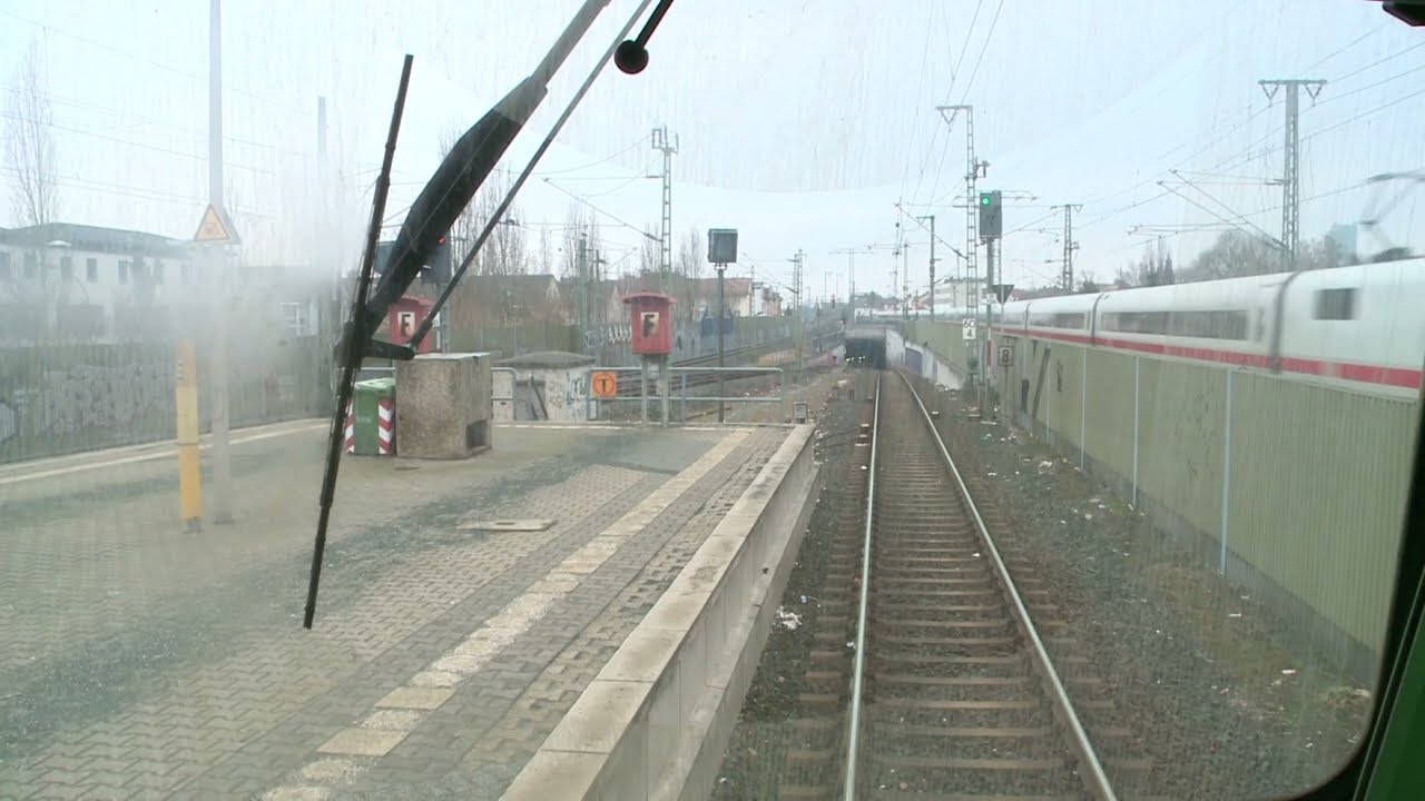 🇩🇪 Führerstandsmitfahrt auf der S8 - Hanau Hbf über Frankfurt M u. Mainz nach Wiesbaden Hauptbahnhof