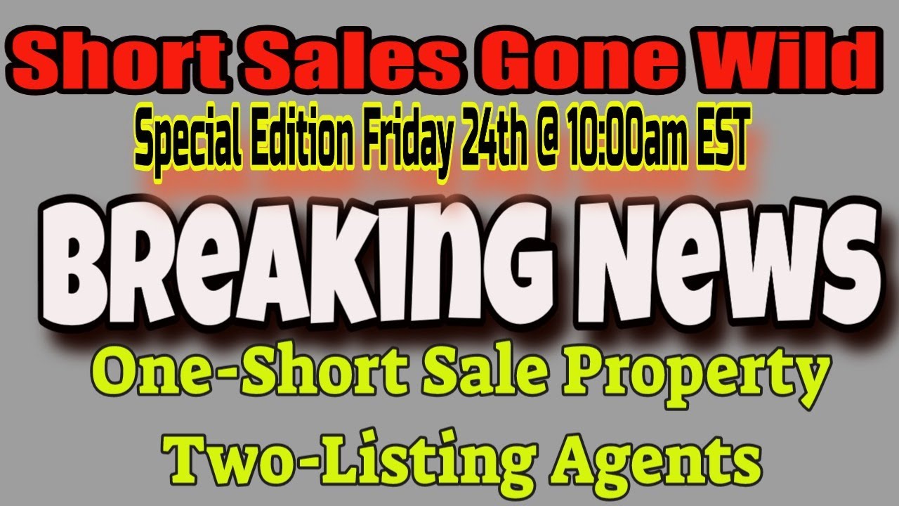 One Short Sale Property - Two Listing Agents  ( You read it correctly )