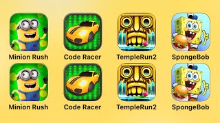 Minion Rush, Code Racer, Temple Run 2, Sponge Bob Krusty Cook-Off --- Yellow Games screenshot 5