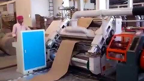 QHSF Single Facer line / Computer control sheet cutter with automatic stacker