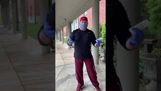 Mr. Johnson Demonstrates a COVID-19 test!