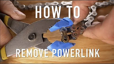 How To Remove Powerlink or Quick Link from Bike Chain (without special tools)