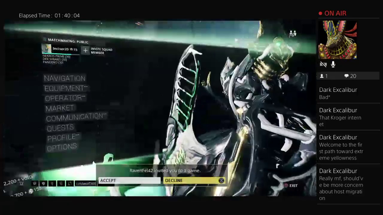 Inciser20's Live PS4 Broadcast