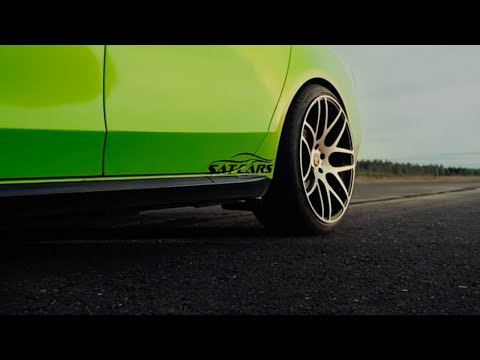 Fluorescent Yellow Car