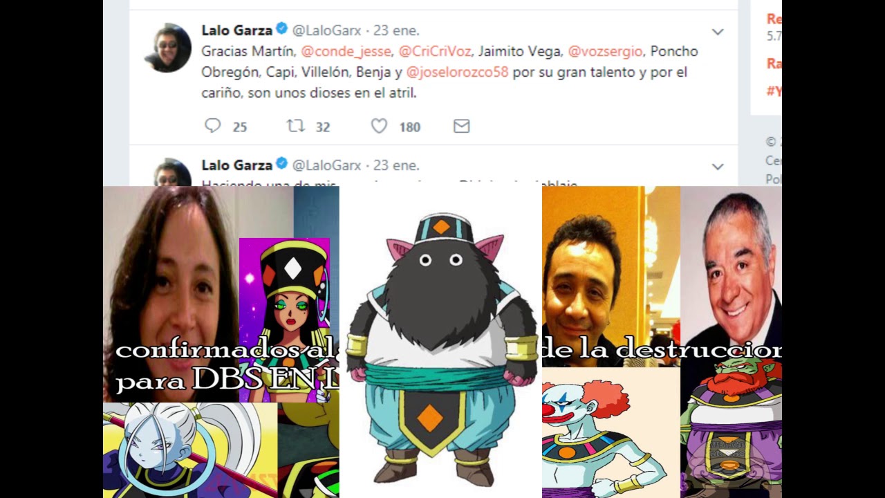 ¡OFICIAL! ESTAS SON LAS VOCES EN ESPAÑOL LATINAS DE LOS DIOSES DE LA DESTRUCCION PARA DBS