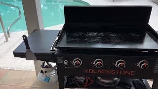 Blackstone 1984 Original 36 Inch Front Shelf, Side Shelf & Magnetic Strip Heavy Duty Flat Top Griddl