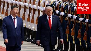 BREAKING NEWS: Trump Greeted By Xi At The Great Hall Of The People In Beijing, China