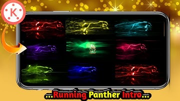 How To Make Multicolored Running Panther Logo Reveal Intro || KineMaster Tutorial || Free Download