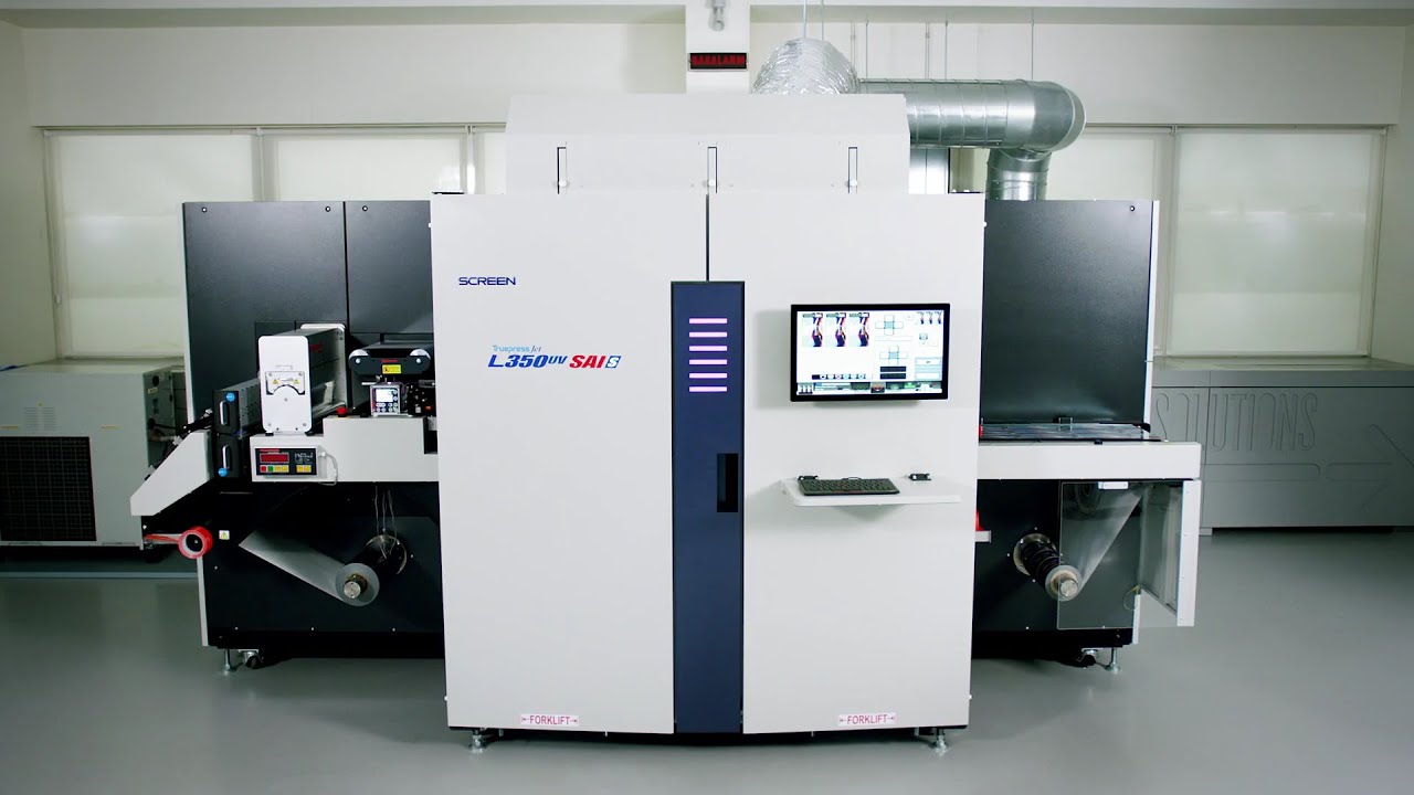 Digitally Print Labels up to 60m/min! | SCREEN TruePress Jet L350UV SAI Series