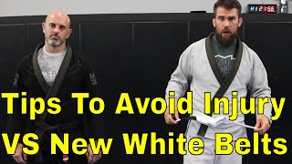 How To Avoid Injuries When Rolling with Wild New White Belts in BJJ