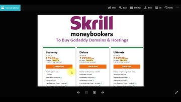 Tutorial: How to  Register Domains & buy Hosting from Godaddy with Skrill