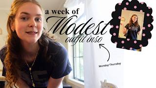 A Week of Modest Outfit Inspo | catholic teen edition